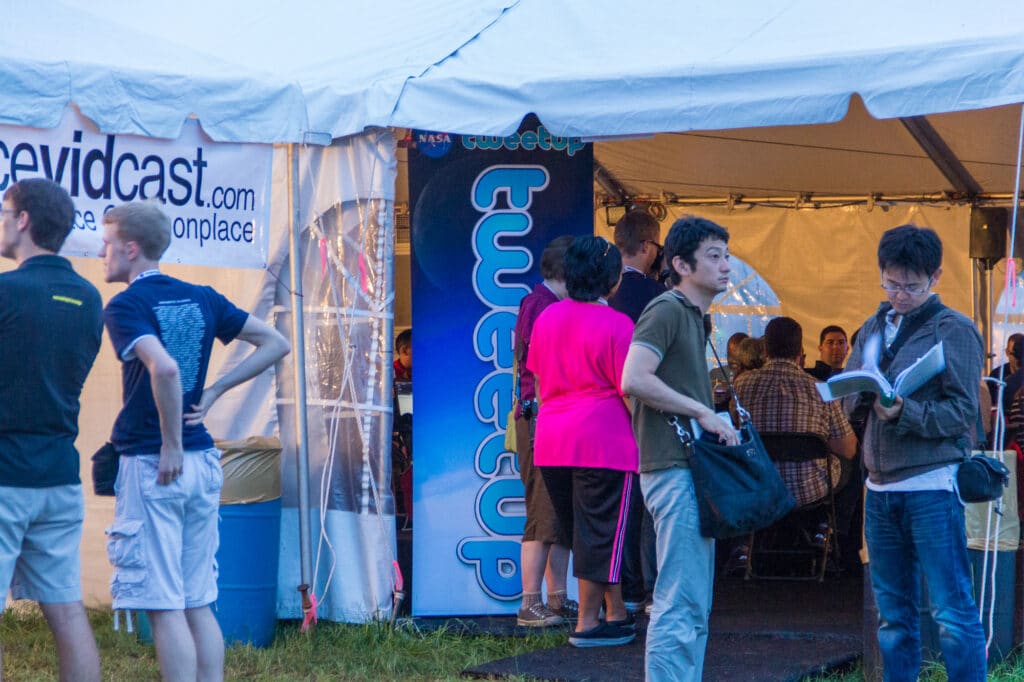 NASA Tweetup Tent