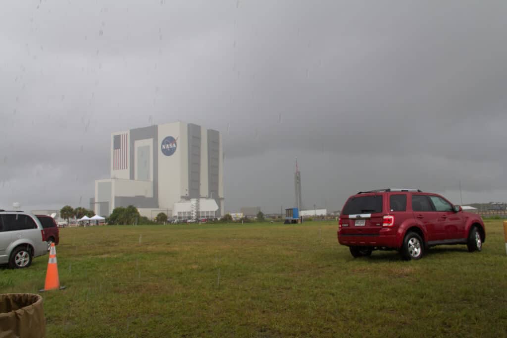 Rain at the media site