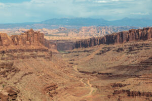 Looking back through Long Canyon