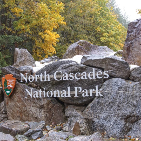 North Cascades National Park Sign