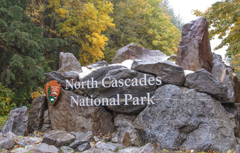 North Cascades National Park Sign