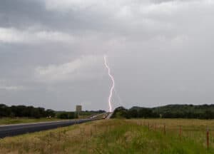 Lightning near Jacksboro, TX