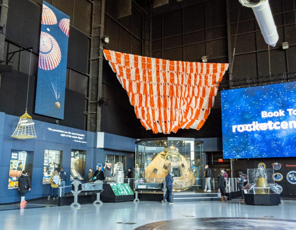 Apollo 16 Command Module and Parachute