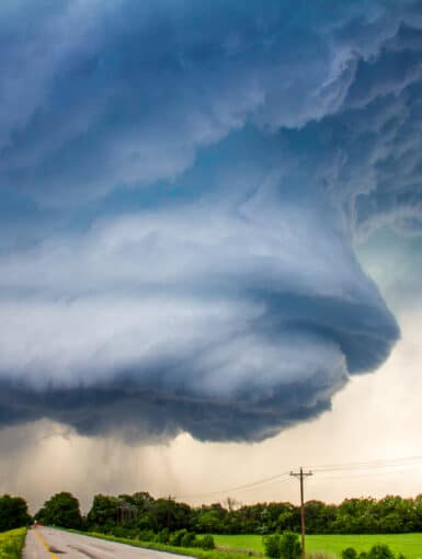 Supercell Structure Near Dublin, TX on April 26, 2015