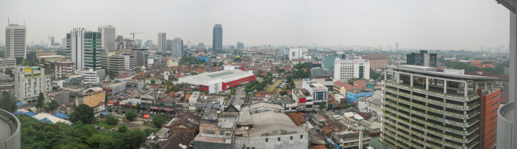 Outside my hotel window in Jakarta