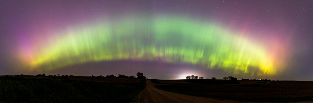 Panoramic of Northern Lights