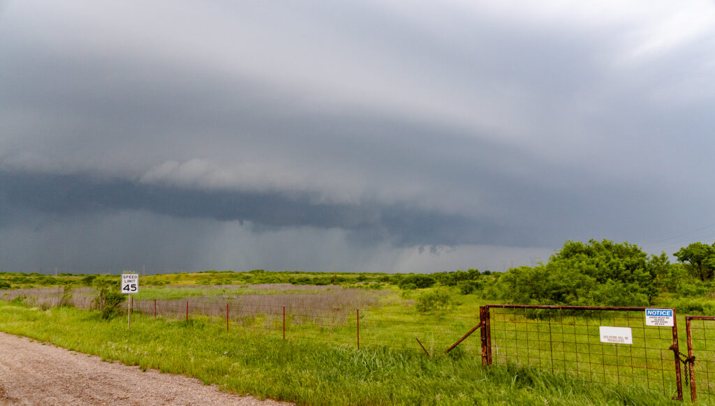 Storm west of Electra