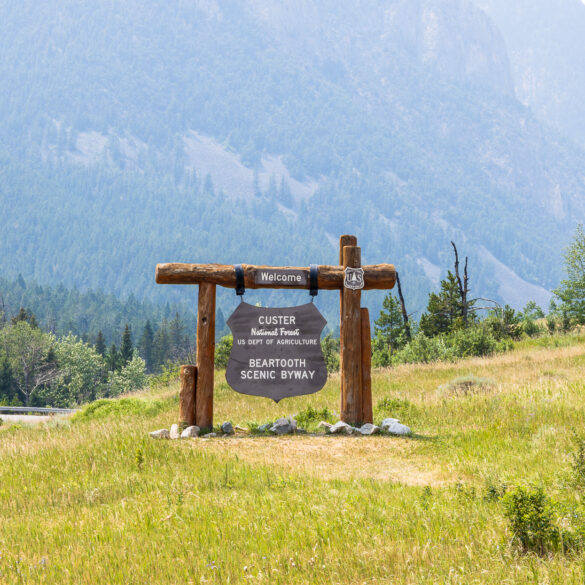 Beartooth Scenic Byway Sign